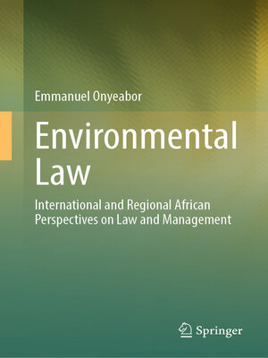 cover image of Environmental Law